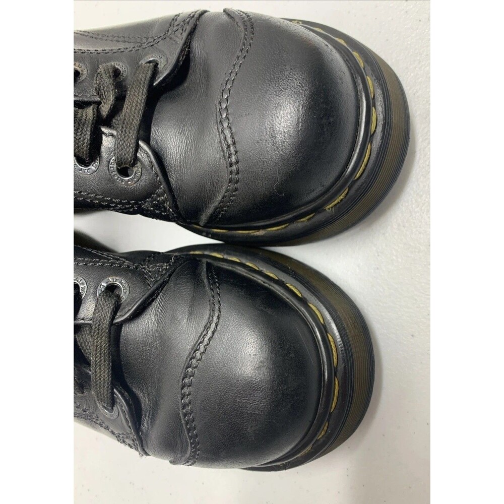 Dr Martens 8651 Leather Chunky Platform Oxford Shoes US W6 M5 UK 4 Black England - Picture 9 of 9